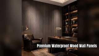 Premium SPC Wood Wall Panels Waterproof Click Lock Design