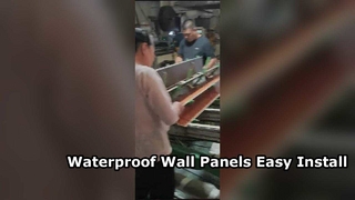 Waterproof SPC Wall Panels Easy Click Lock Installation